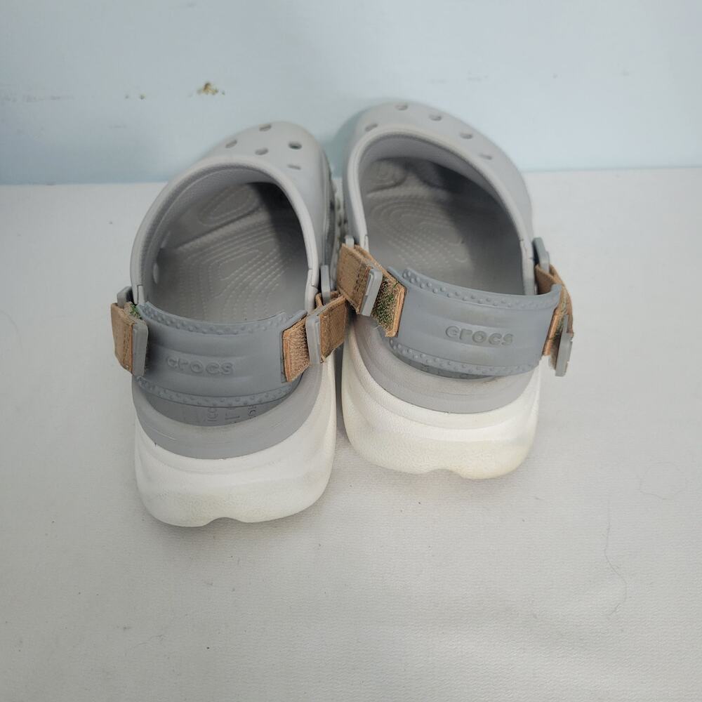 Crocs Duet Max 11 Gray Clogs Size W=9/M=7 Preowned 71726-2960 - Picture 3 of 7